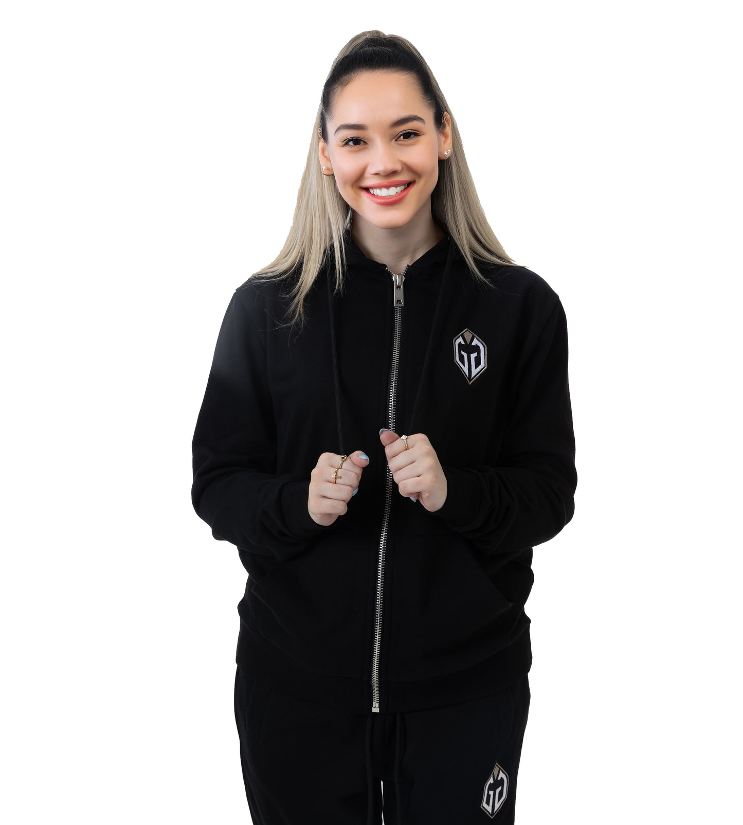 CREST ZIP UP HOODIE