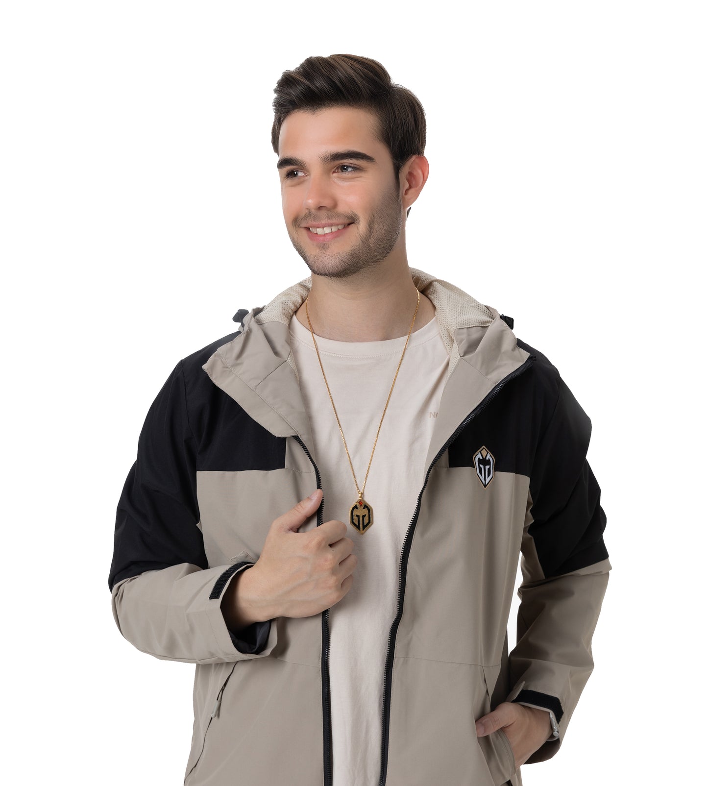 BEIGE WINDBREAKER