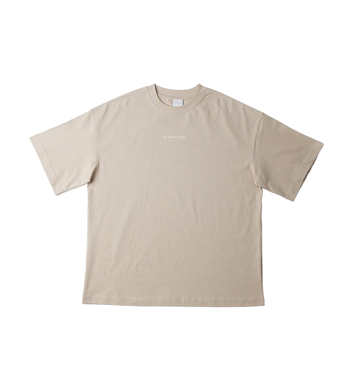 AGAINST ALL ODDS BEIGE OVERSIZED TEE