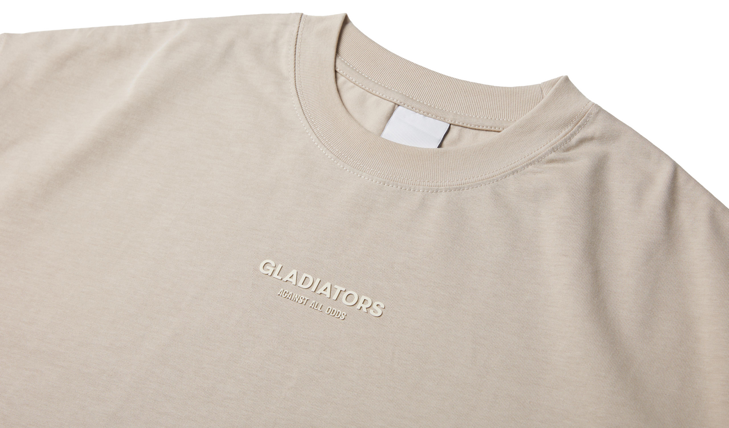AGAINST ALL ODDS BEIGE OVERSIZED TEE