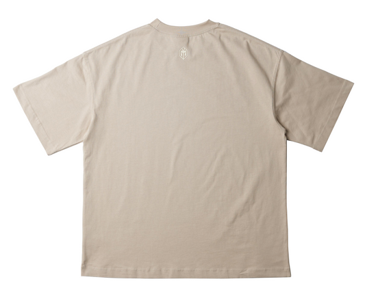 AGAINST ALL ODDS BEIGE OVERSIZED TEE